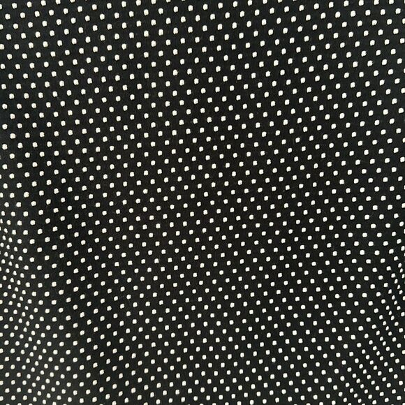 Talbots Petite Women's 3/4 Bell Sleeve Black Swiss Polka Dot Top Size SP - Picture 4 of 10